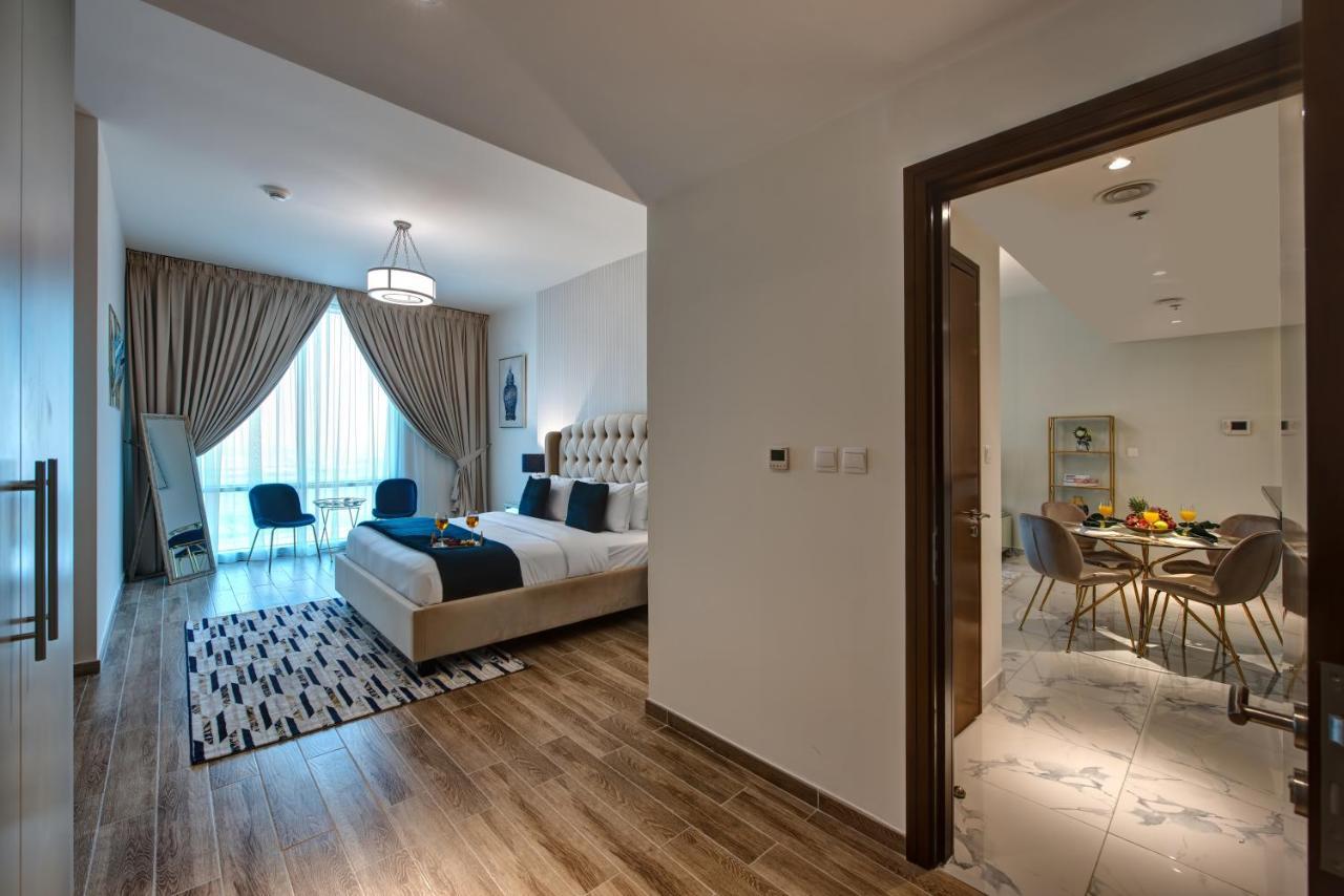 Durrani Homes - Lux 1Br At Al Habtoor Amna Tower Дубай Экстерьер фото
